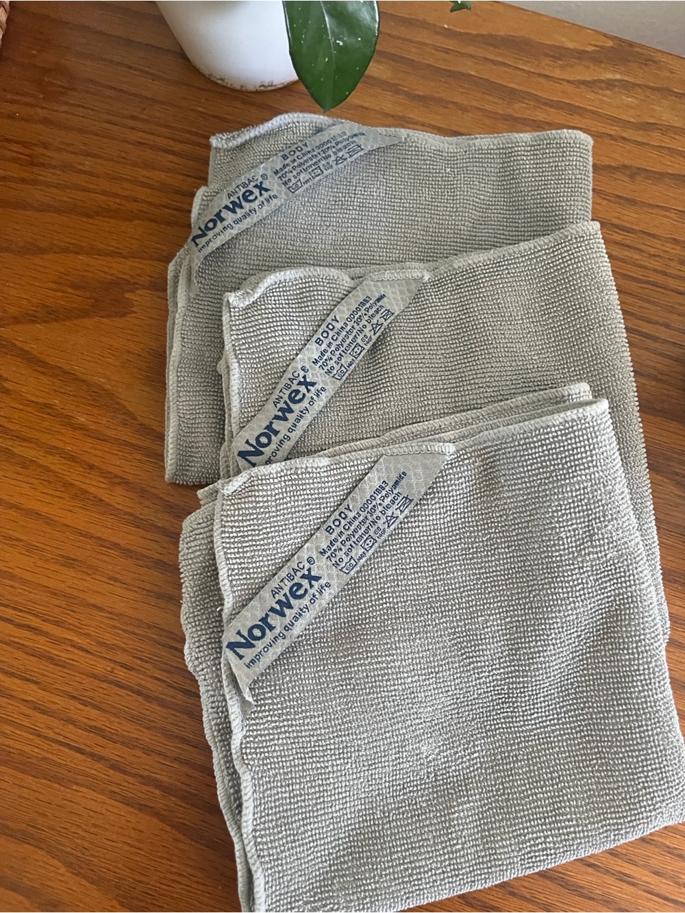 Norwex antibacterial body rags set of 3